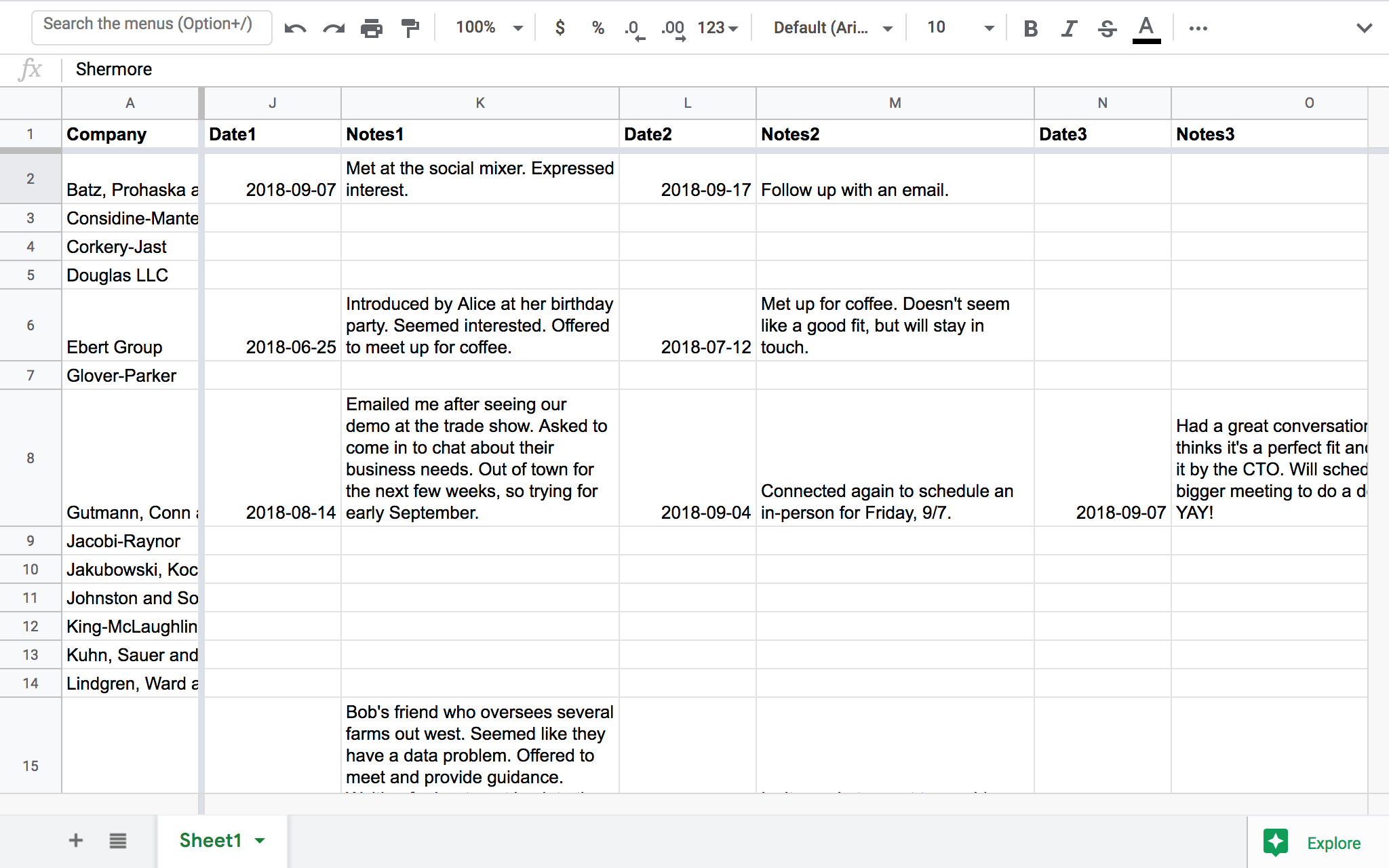 It's hard to add information, as every new info requires a new column.
