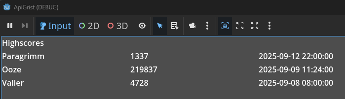 Godot client